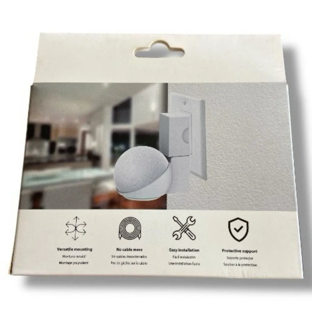 Wasserstein AC Outlet Mount for the Amazon Echo Dot (4th Gen)
